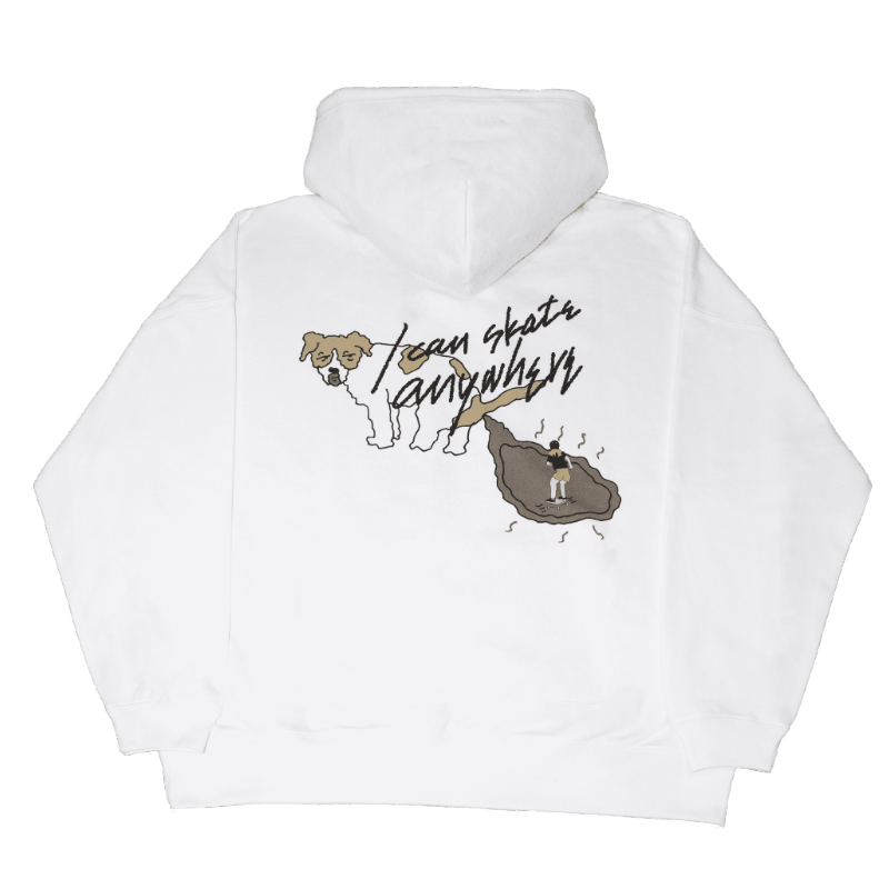 dog poop skating logo hoodie